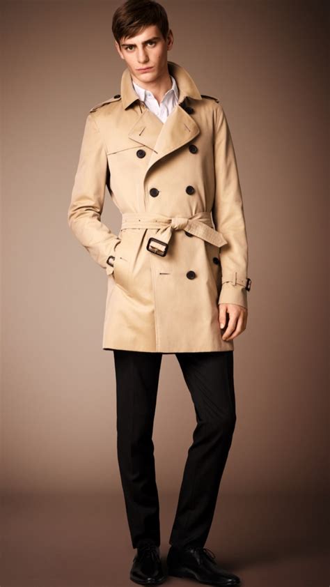 burberry trenchcoat long man|Burberry trench coat men outlet.